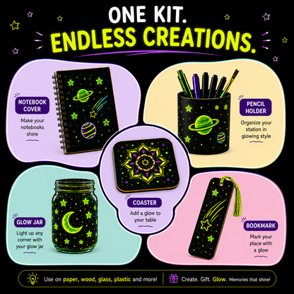 Fungenius Glow Lab Glow in the Dark Science & Art Kit for Kids