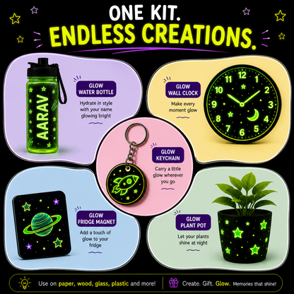 Fungenius Glow Lab Glow in the Dark Science & Art Kit for Kids